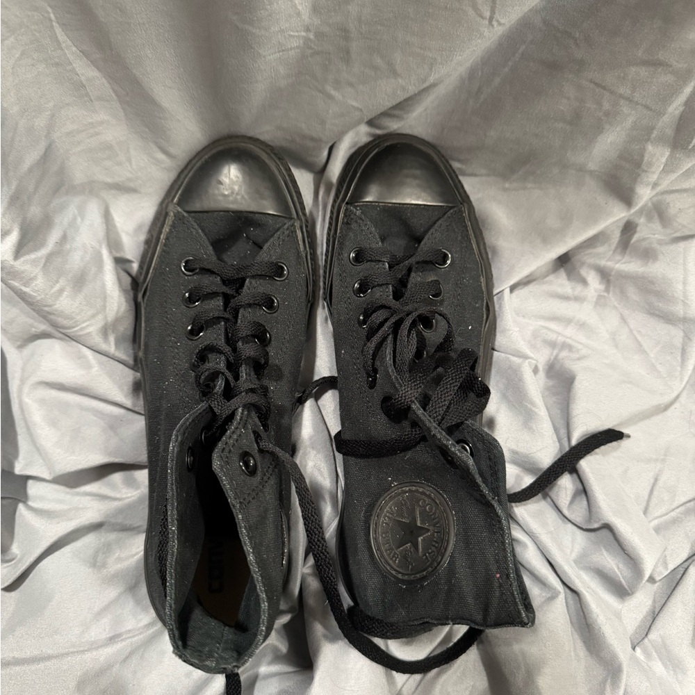 All Black High-Top All Star Converse